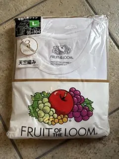 新品 メンズ インナーシャツ 3枚組セット フルーツオブザルーム Lサイズ