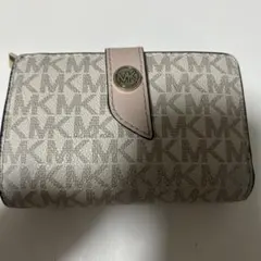 MICHAEL KORS 二つ折り財布 ホワイト/ピンク