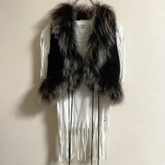 gimmick fur vest t-shirt 2点セット lgb goa