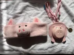 公式東京ディズニーリゾート　トイ・ストーリー ハム　ヘアバンド・パスケースセット