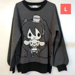 【新品未使用】初音ミク×シナモロール　ニット　プルオーバー　Lサイズ