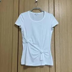 【美品】HELMUT LANG ノットデザイン Tシャツ S 白のサムネイル