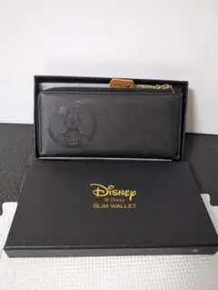 Disney ミッキーマウス スリムウォレット （L字 財布）●新品 未使用。黒のサムネイル