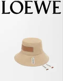 【極美品】ロエベ パウラズイビザ キャンバス バケットハット フィッシャーマン 美品】ロエベ パウラズイビザ キャンバス バケットハット