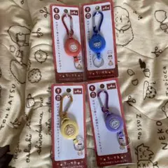 ちいかわカラビナ付きリールキーホルダー4個セット