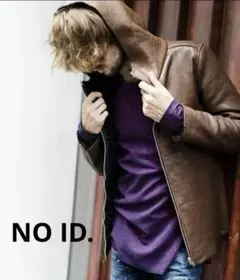 NO ID. レザージャケット リバーシブルブルゾン サイズ1 BR ラムレザー