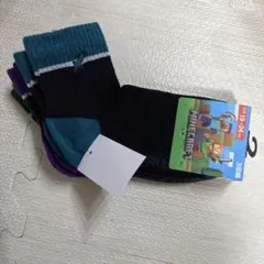 新品 MINECRAFT キッズ靴下 3足セット 19-24cm