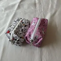 スヌーピー柄ミニポーチ2個セット