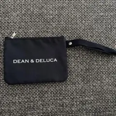 DEAN & DELUCA ポーチ ブラック ストラップ付き