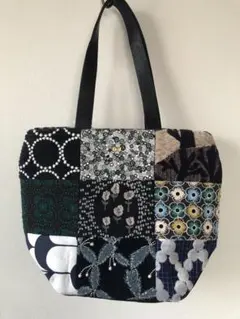 【ミナペルホネン】新品未使用　piece bag　dark　mixのサムネイル
