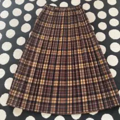 イエナ　IENA チェック　プリーツスカート　スピックアンドスパン