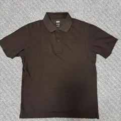 UNIQLO エアリズムコットンカノコポロシャツ ブラウン M