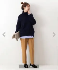 【スピック＆スパン】両面起毛テーパードパンツ◆