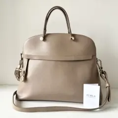 【極美品】FURLA 2way トートバッグ パイパー L A4 通勤通学