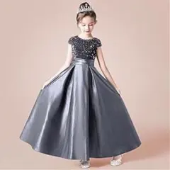 キッズドレス フォーマル 発表会 ロングドレス 結婚式 誕生日 120cmのサムネイル