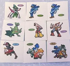 ポケモン ポケモンパン　ステッカー　シール　セット 9枚