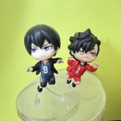 ハイキュー!! フィギュア 2体セット 影山飛雄 黒尾鉄朗　ガチャ　ぴょんコレ