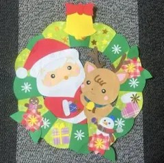 壁面飾り「クリスマスリース♪」