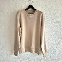 美品☆UNIQLO☆スウェット・トレーナー☆ M☆ベージュ☆メンズ