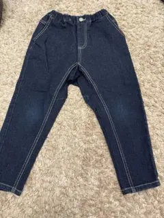 Branshes ブランシェスデニム　ガーデナー テーパードパンツ 120