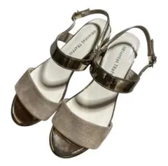 ⭐️大特価⭐️サンダル ウェッジソール ベージュ ゴールド ヒール S