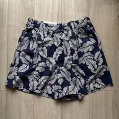 UNIQLO コットンイージーショートパンツ　レディース L ネイビー