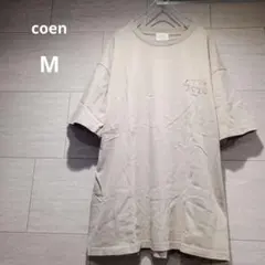 コーエン Tシャツ レディース　M　ベージュ 半袖 クマ 春　夏　古着