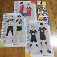 ハイキュー!! クリアファイル・缶バッチ・チャーム・缶バッチ　くら寿司