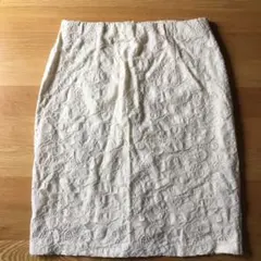 ナチュラルビューティーベーシックSサイズひざ丈レーススカート