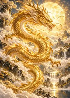 黄金龍 アート 開運 ウォールデコ