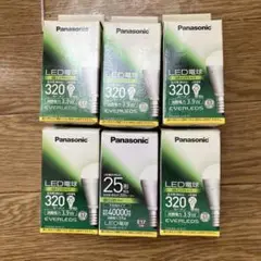 6個 Panasonic LED電球 LDA4N-H-E17 E17 昼白色