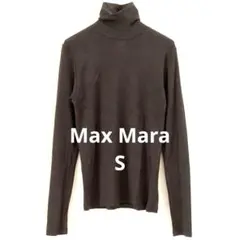 Max Mara マックスマーラ ウール シルク ハイネックニット S 薄め