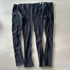 ブランシェス　リブスパッツ 140 黒2セット