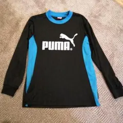 PUMA 長袖カットソー 黒/青サイズ150