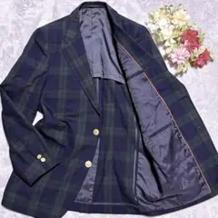 【極美品】J.PRESS テーラードジャケット 金ボタン チェック柄 メンズ L