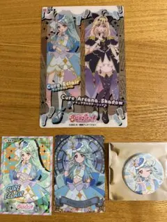 名探偵プリキュア　キュアエクレール　アルカナシャドウ　缶バッジ　シール　カード