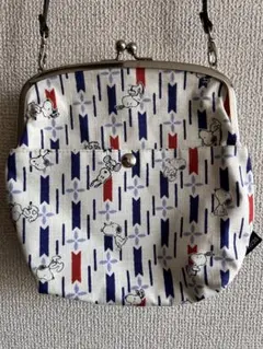 SNOOPY茶屋 がま口 ショルダーバッグ