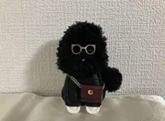 【新品・未使用】　ラスト一個‼️ トイプードル　チャーム　バックチャーム　黒色のサムネイル