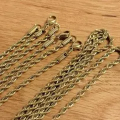 新品未使用◎ゴールドチェーンネックレス3本まとめ売り