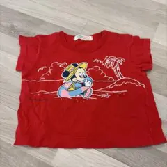 ミッキーマウス 赤いTシャツ 90 レトロ　ビンテージのサムネイル