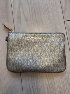 MICHAELKORS マイケルコース　ロゴポーチ　総柄　ロゴ　MKロゴ