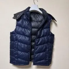 KANSAI YAMAMOTOネイビー キルティングダウンベスト