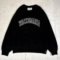 WACKO MARIA ワコマリア ロゴプリントスウェット黒 サイズLのサムネイル