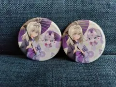 極楽湯　るるか　マシュタン　缶バッチ　２個