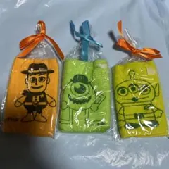 【大人気】ディズニー ピクサー トイストーリー リボン付きギフトミニタオル 3種