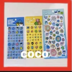 【新品未使用】たまごっち　シール　3種セット　タイルシール　ドロップシール　まめ