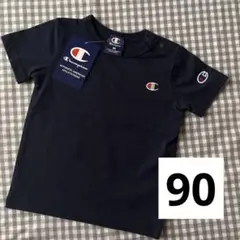 Champion ベビーTシャツ ネイビー 90cm 新品タグ付き シンプルのサムネイル