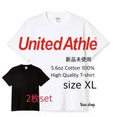 【ユナイテッドアスレ】新品未使用 ハイクオリティー Tシャツ 白黒 XL 2枚
