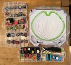 ベイブレードXまとめ売り　スタジアム・ケース付き