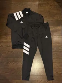adidas ジャージ上下 XL 黒